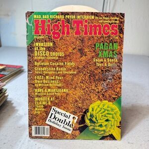 High‎ Times Magazine December 1977 Adult OS Multi Good Pagan Xmas Richard Pryor